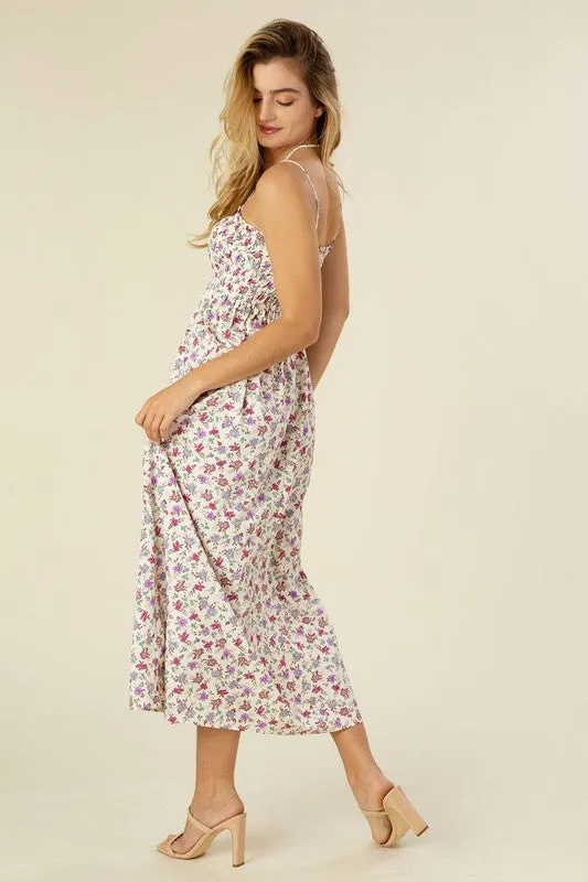 Smocked cami maxi dress