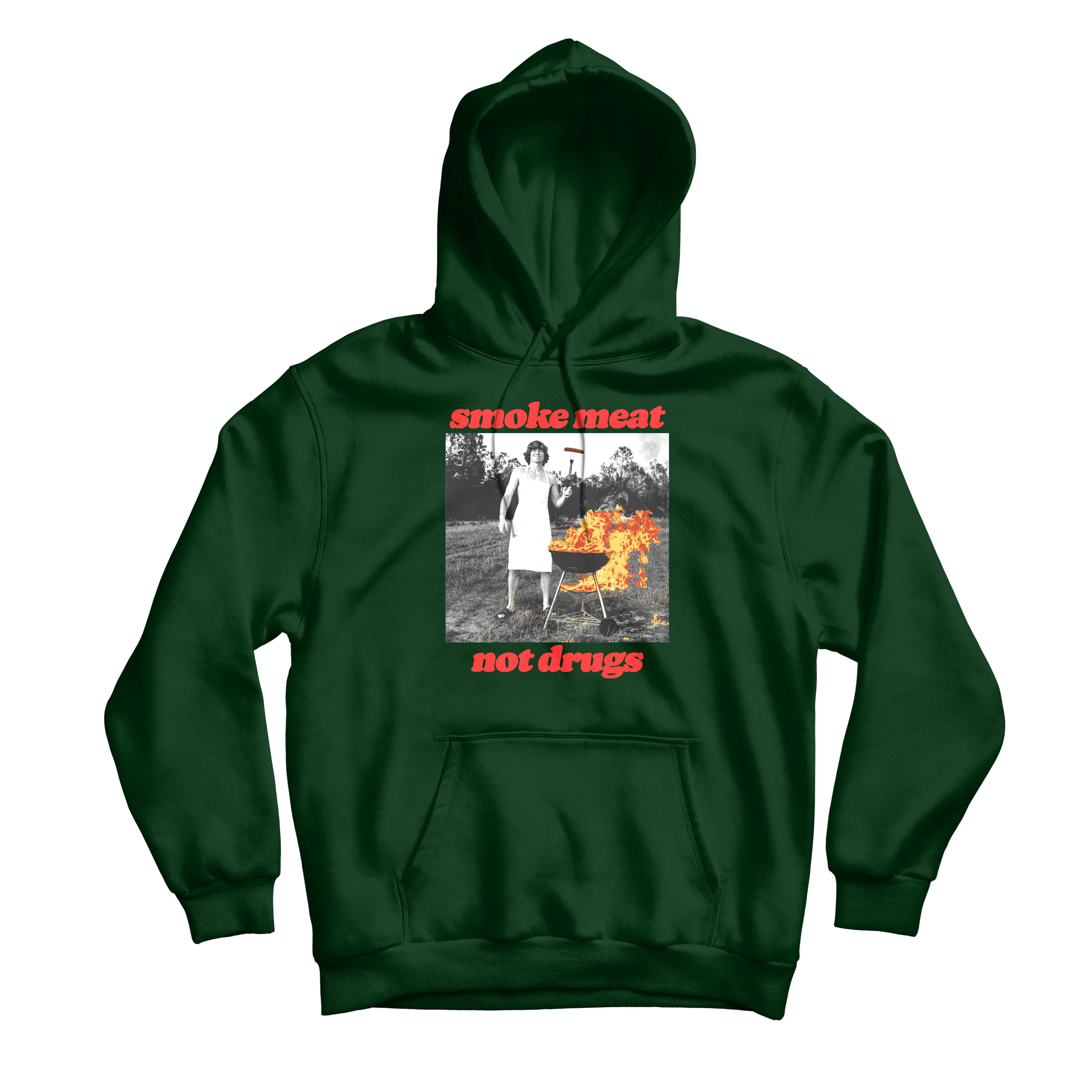 Smoke Meat Not Drugs Forest Hoodie