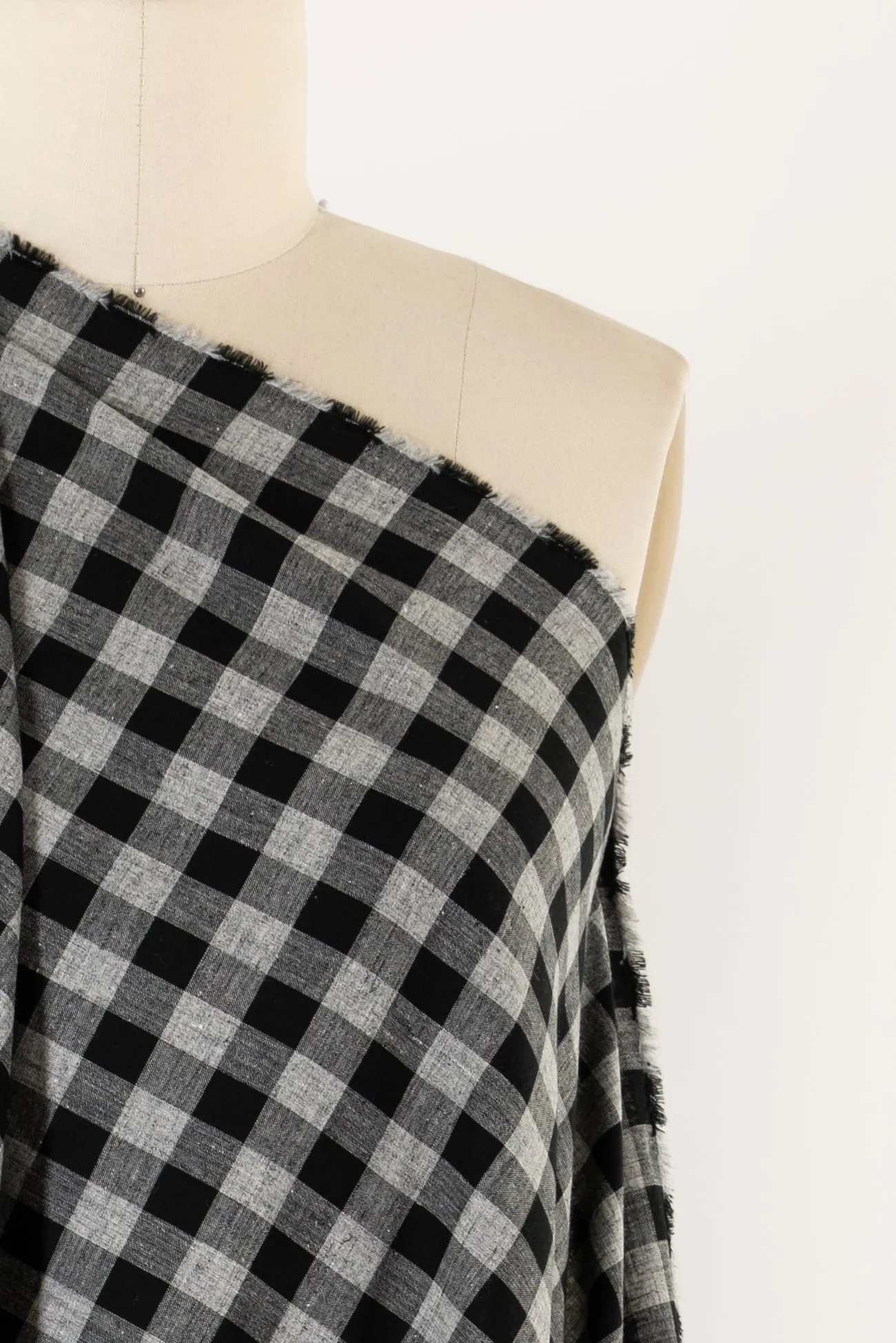 Smoky Checks Cotton Flannel Woven