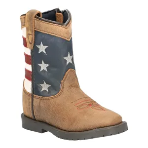 Smoky Mountain Boots Child Kids Stars and Stripes Western Boots