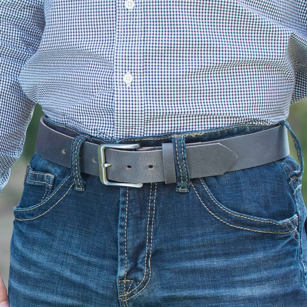 Smoky Mountain Distressed Leather Belt by Nickel Smart®