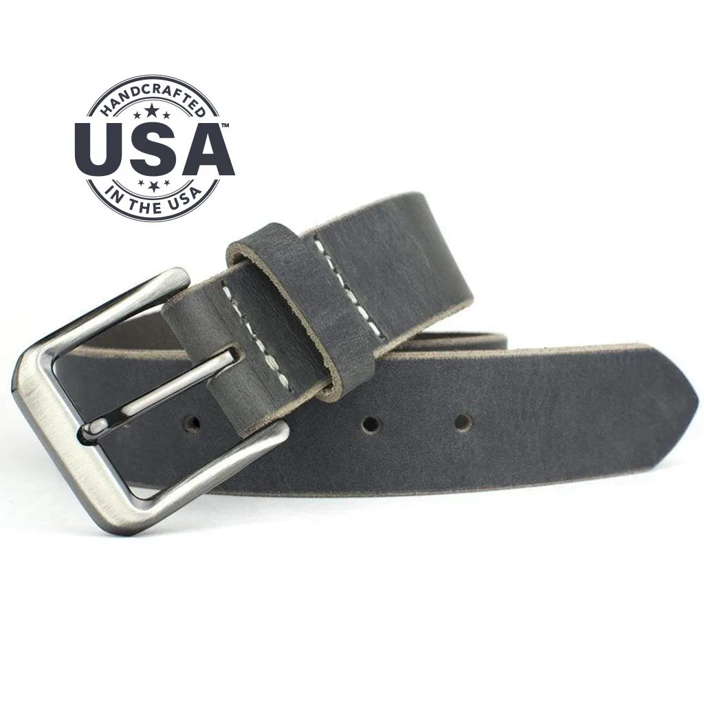 Smoky Mountain Distressed Leather Belt by Nickel Smart®