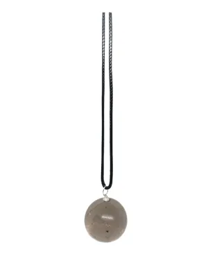 Smoky Quartz Crystal Sphere Pendant Necklace