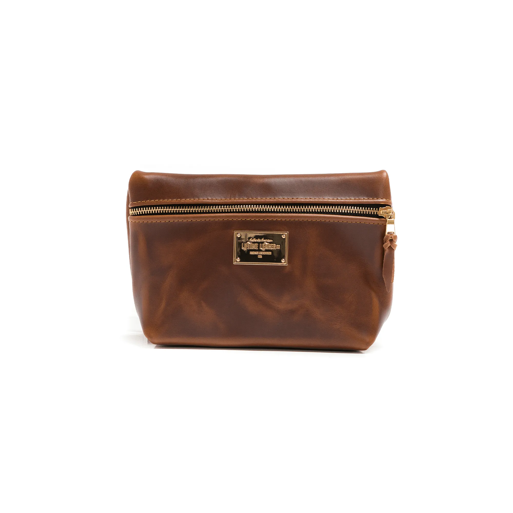 Smooth Leather Cosmetic Bag