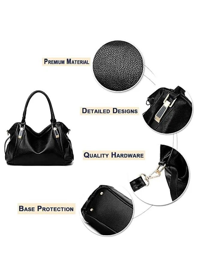 Smooth PU Leather Handbags for Women