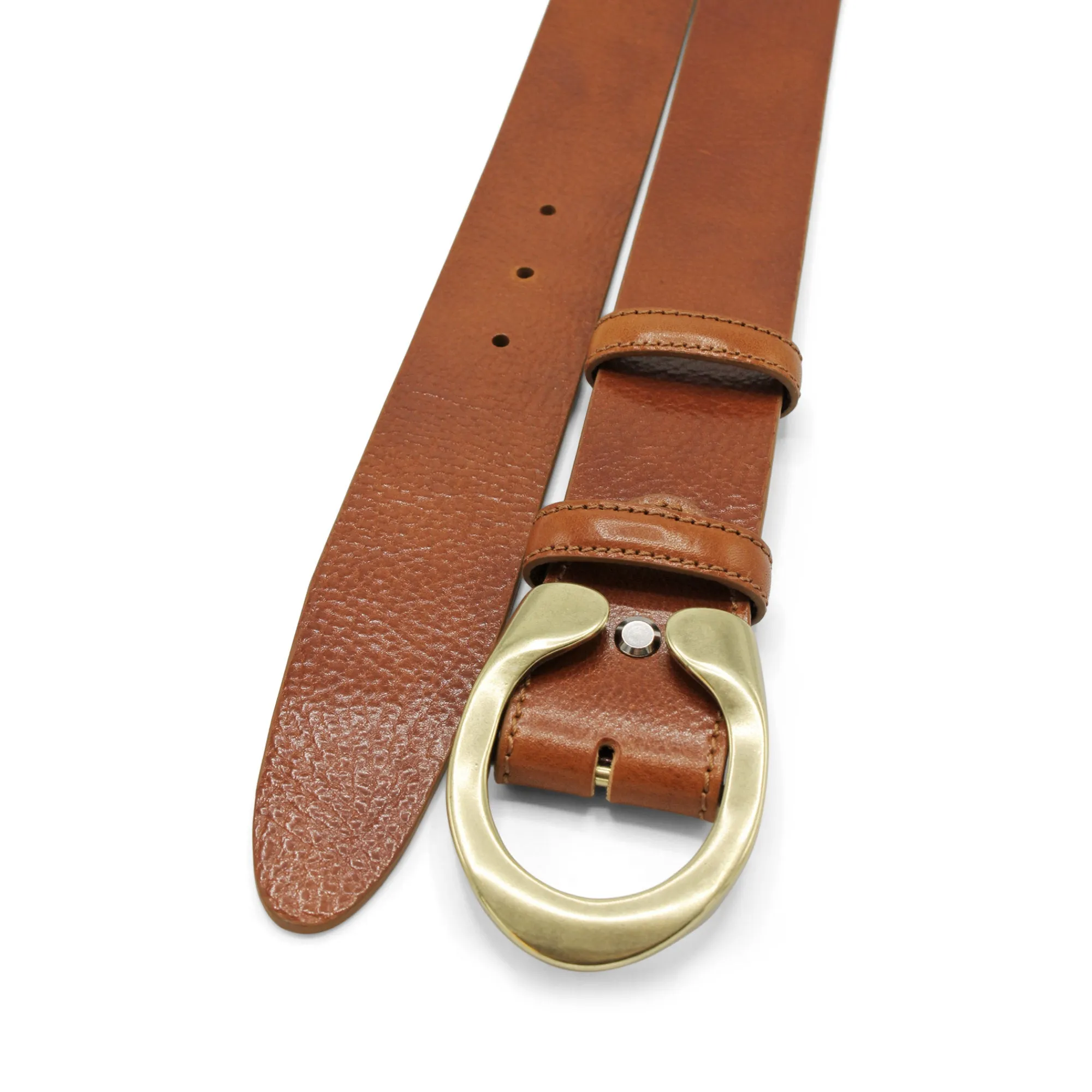 Smooth Supple Honey Toned Flattened C Belt