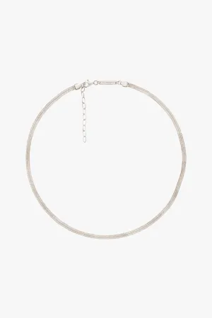 Snake chain necklace silver (36cm)