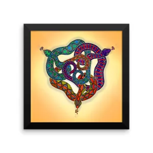 SNAKES CIRCLE Framed poster