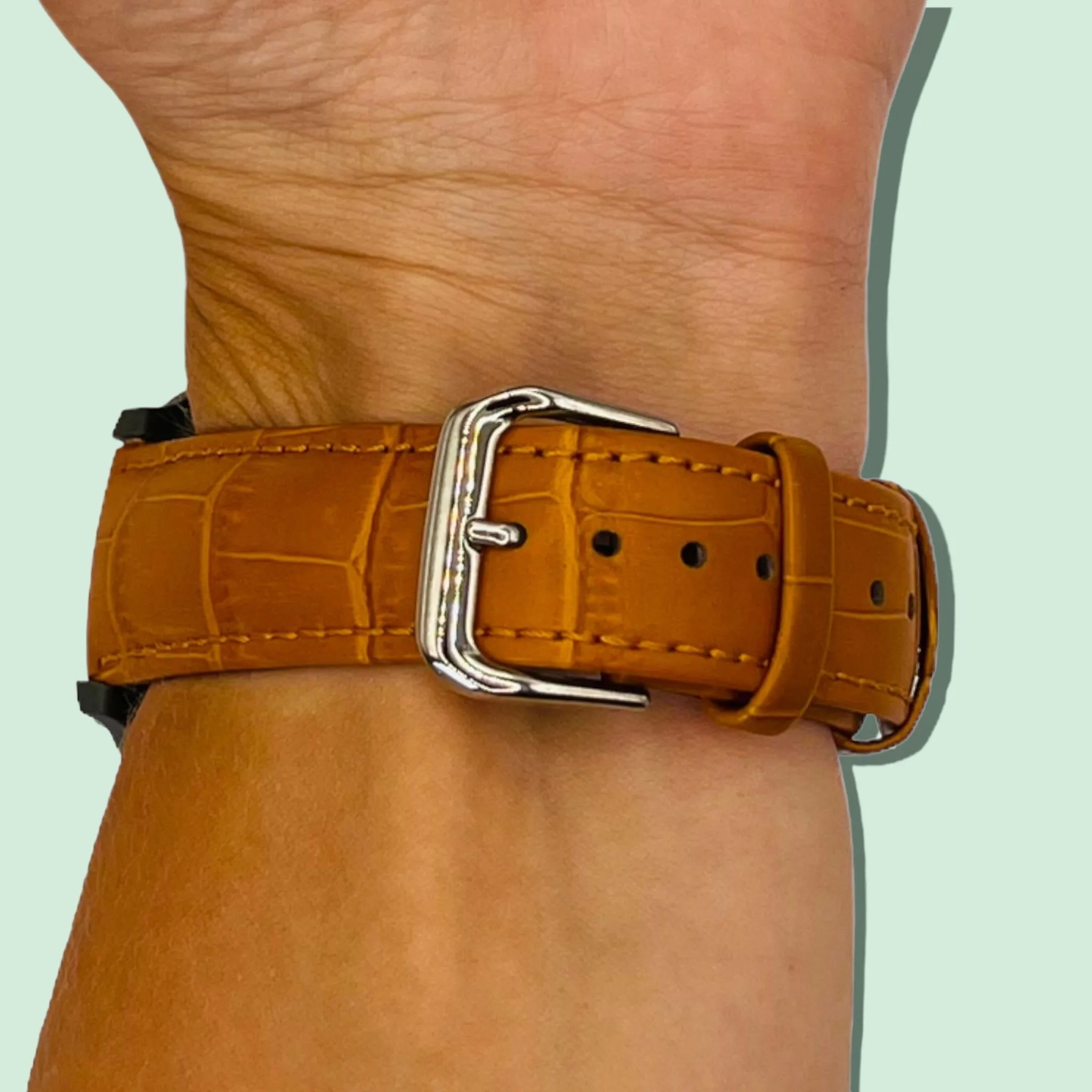 Snakeskin Leather Watch Straps Compatible with the Casio MDV-107