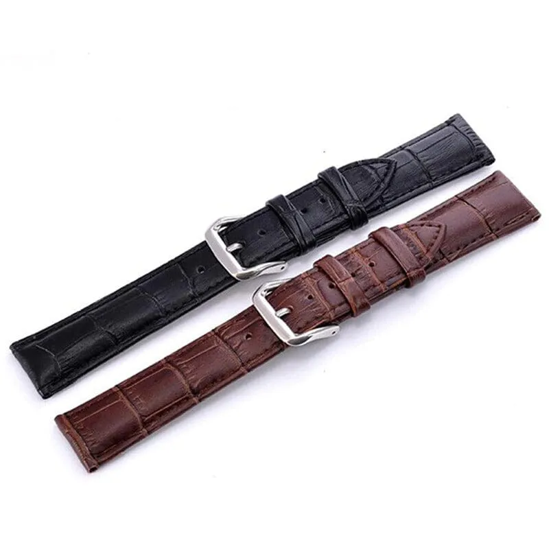 Snakeskin Leather Watch Straps Compatible with the Garmin Forerunner 645