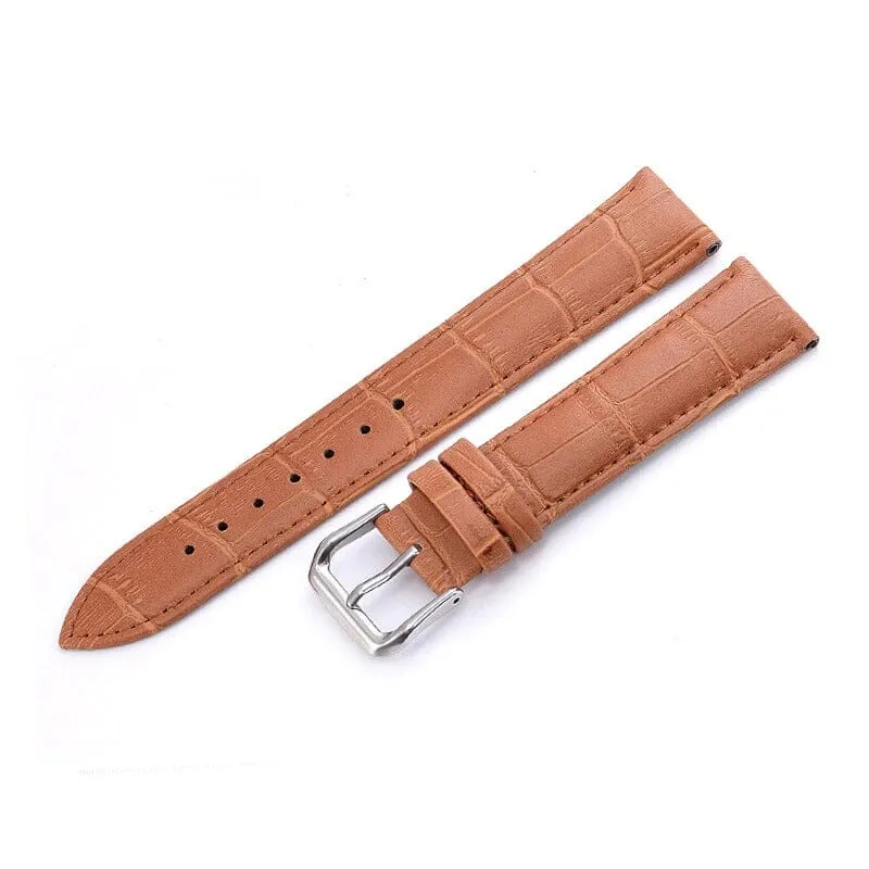 Snakeskin Leather Watch Straps Compatible with the Garmin Forerunner 645