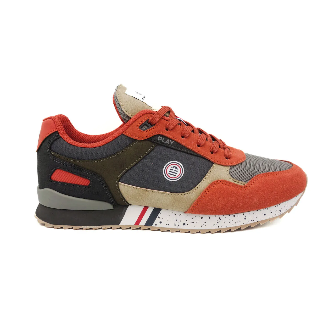 Sneaker Chamonix bicolore rouge