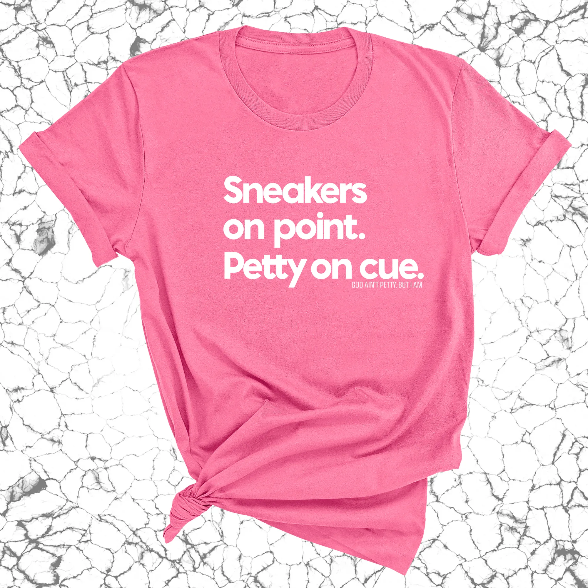 Sneakers on point. Petty On Cue Unisex Tee