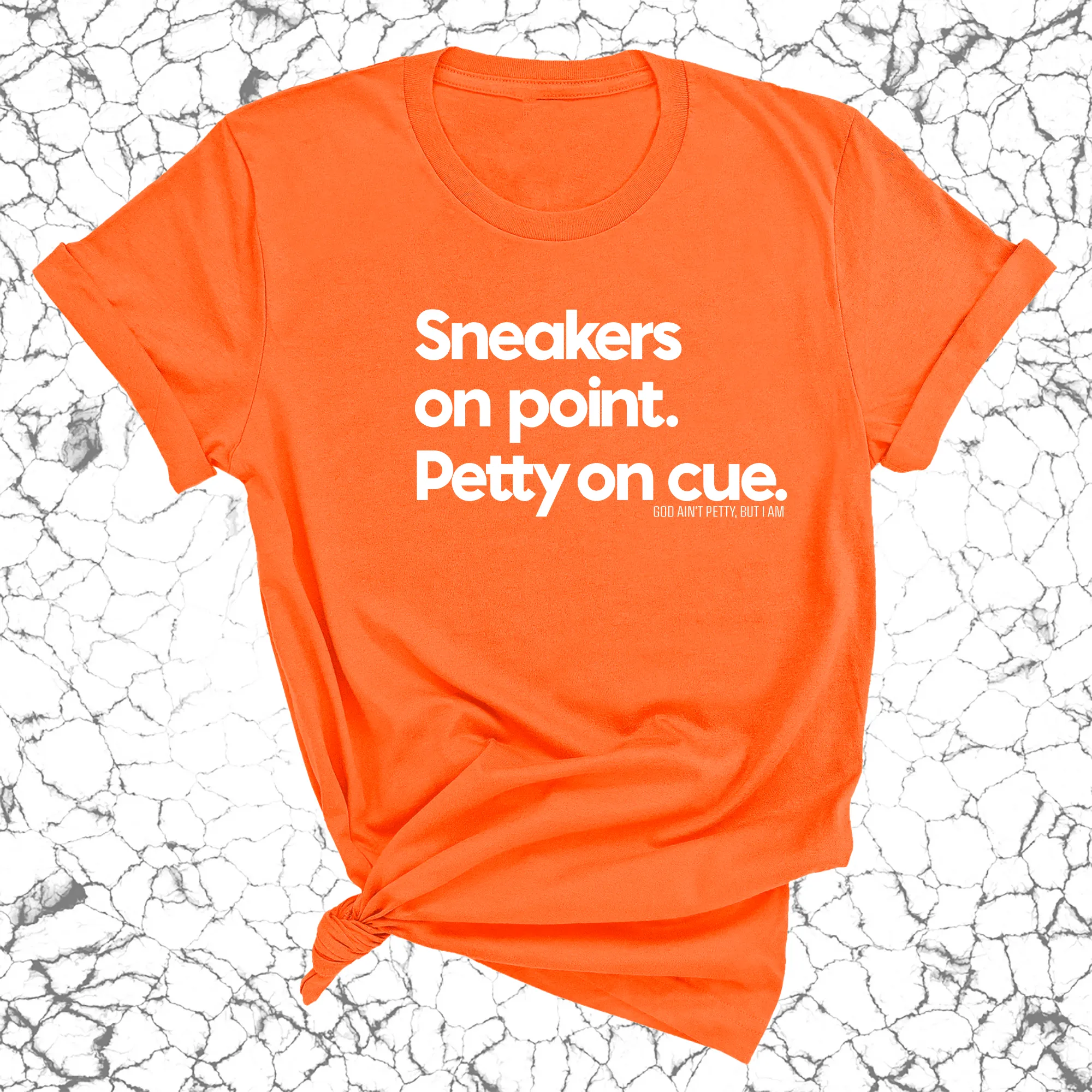 Sneakers on point. Petty On Cue Unisex Tee