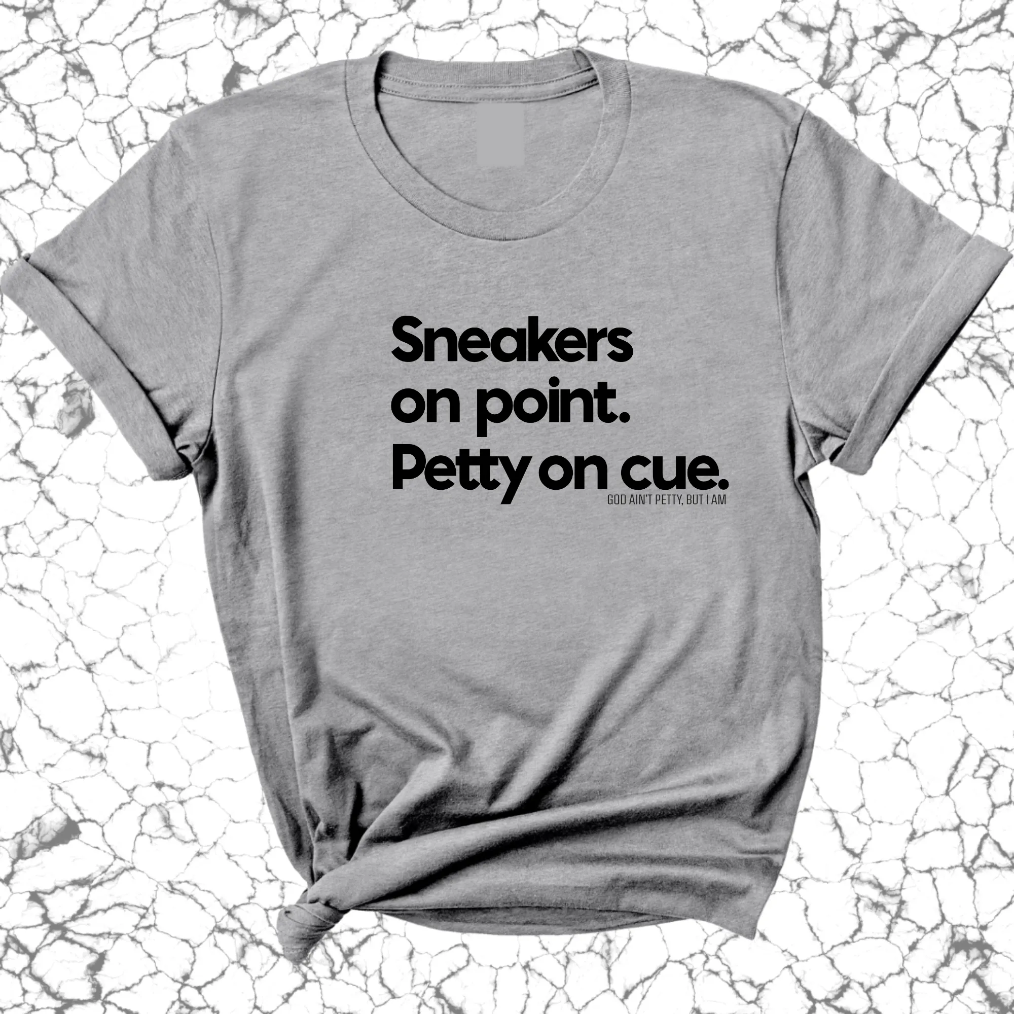 Sneakers on point. Petty On Cue Unisex Tee