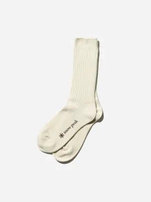 SNOW PEAK RECYCLED COTTON SOCKS