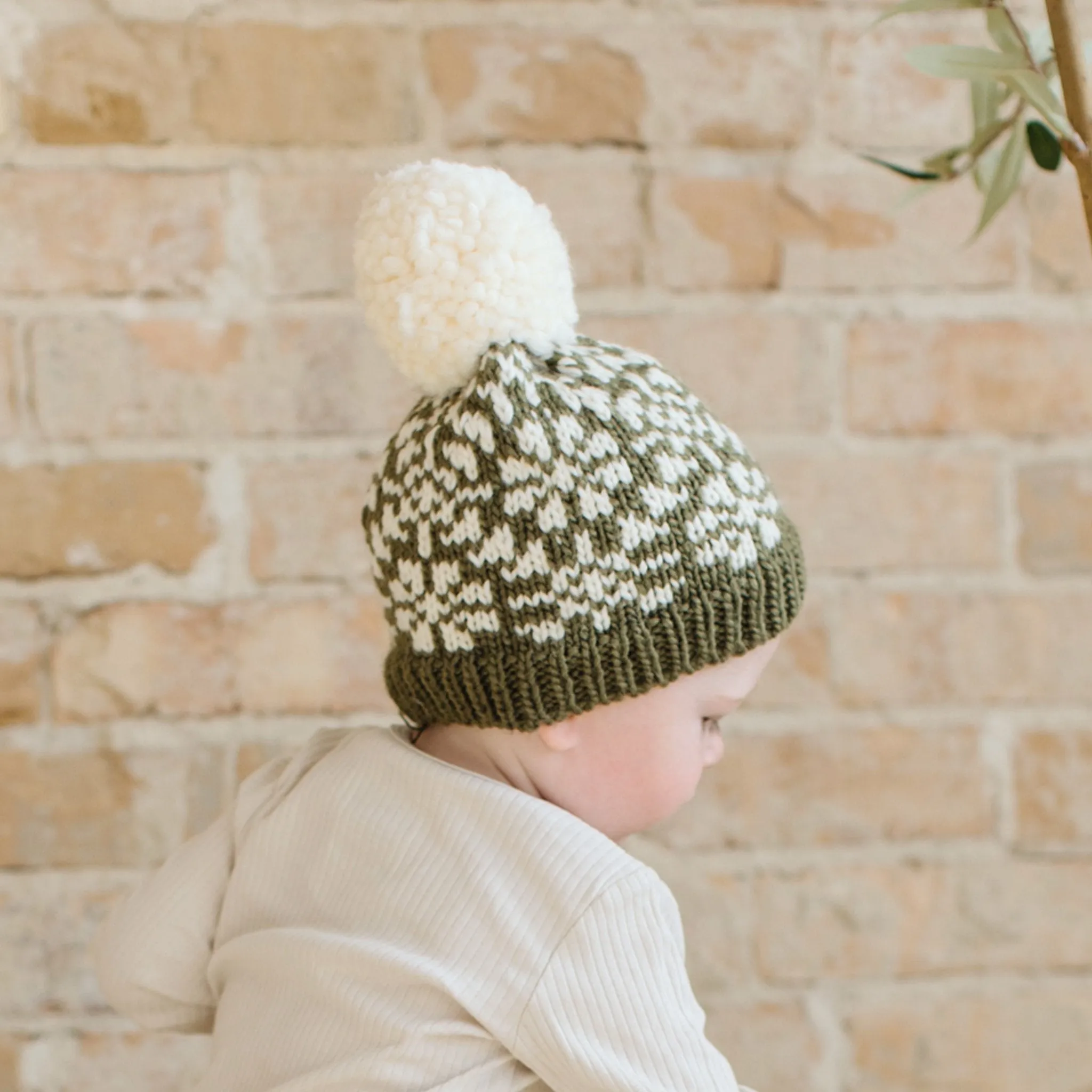 Snowfall Hat, Olive