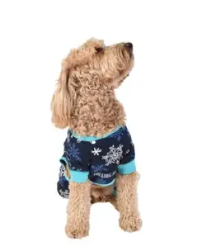 Snowflakes Dog Onesie - XS/S