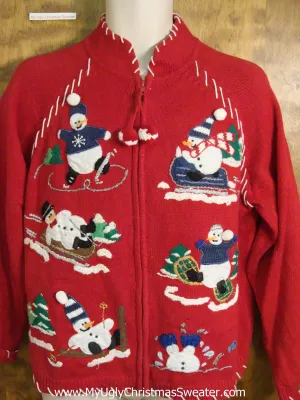 Snowman 6pack Novelty Funny Christmas Sweater