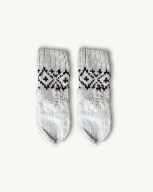 Snowy Trails Angora Socks