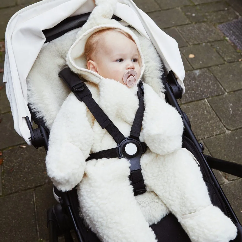 Snuggle suit - 100% Wool - Milk