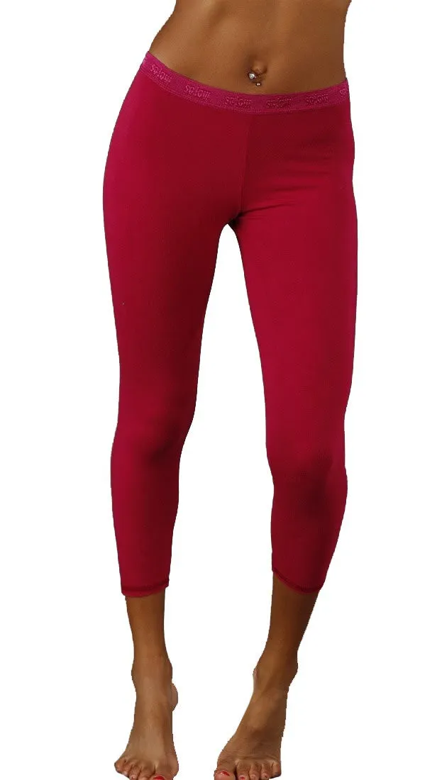 So Low Modal Crop Legging in Fuchsia