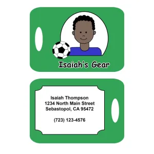 Soccer Kid Bag Tag - Boy