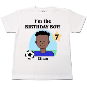 Soccer Kid Birthday T Shirt - Boy