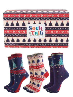 Sock Gift Box - Christmas Trees