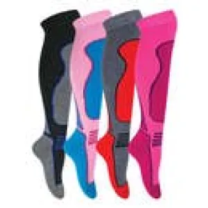 Sock Snob Adult Ski Socks - Size 4 to 7 Performax Knee High Wool Blend