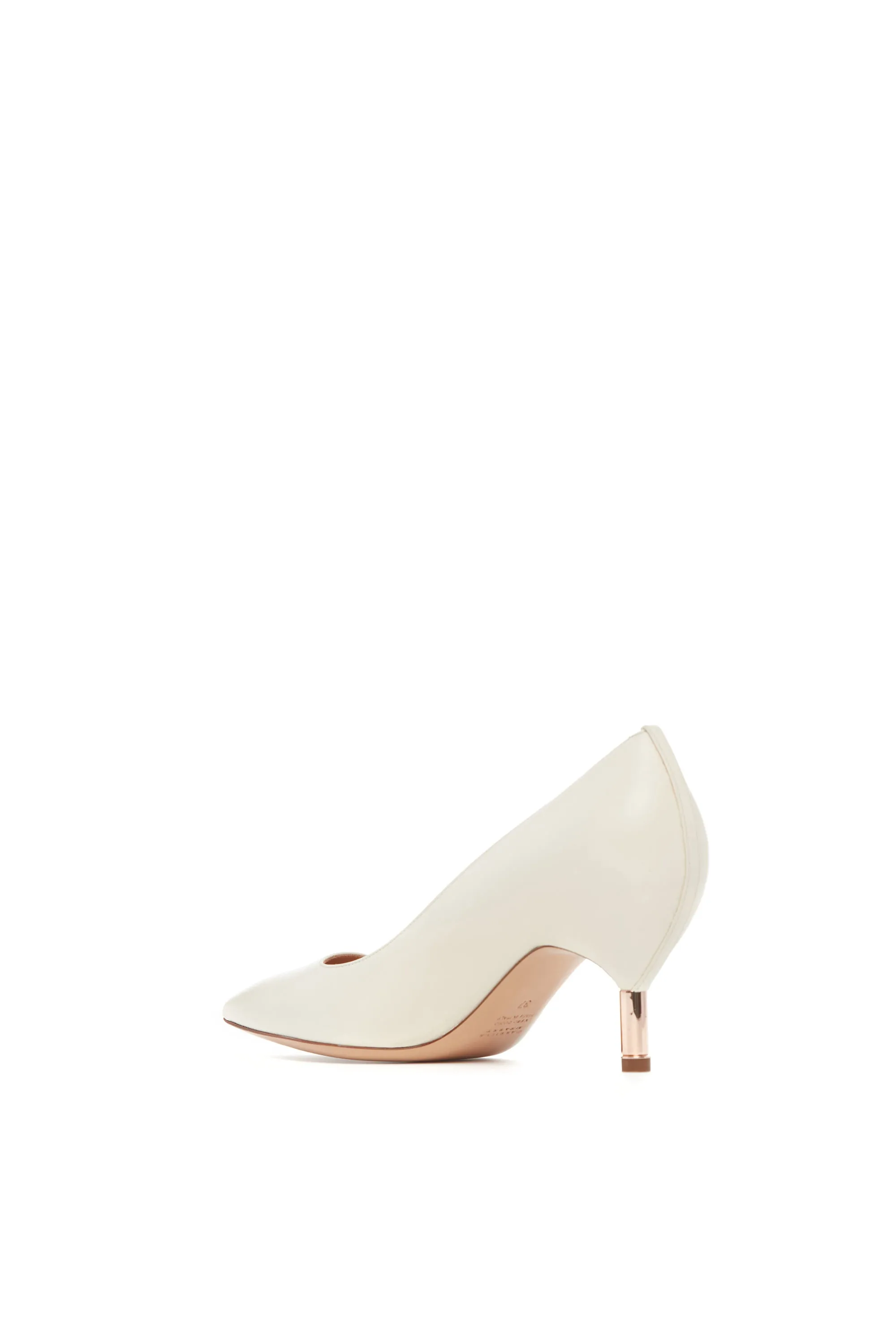 Sofia Pump in Cream Leather