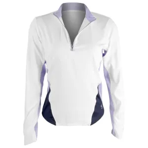 Sofibella Women's Lilac Dream 1/4 Zip Longsleeve - White