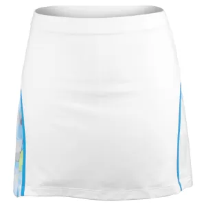 Sofibella Women's New Wave 14" High-Waist Skort - White/Flower