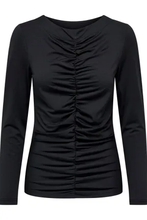 Sofie Longsleeve Blouse - Black