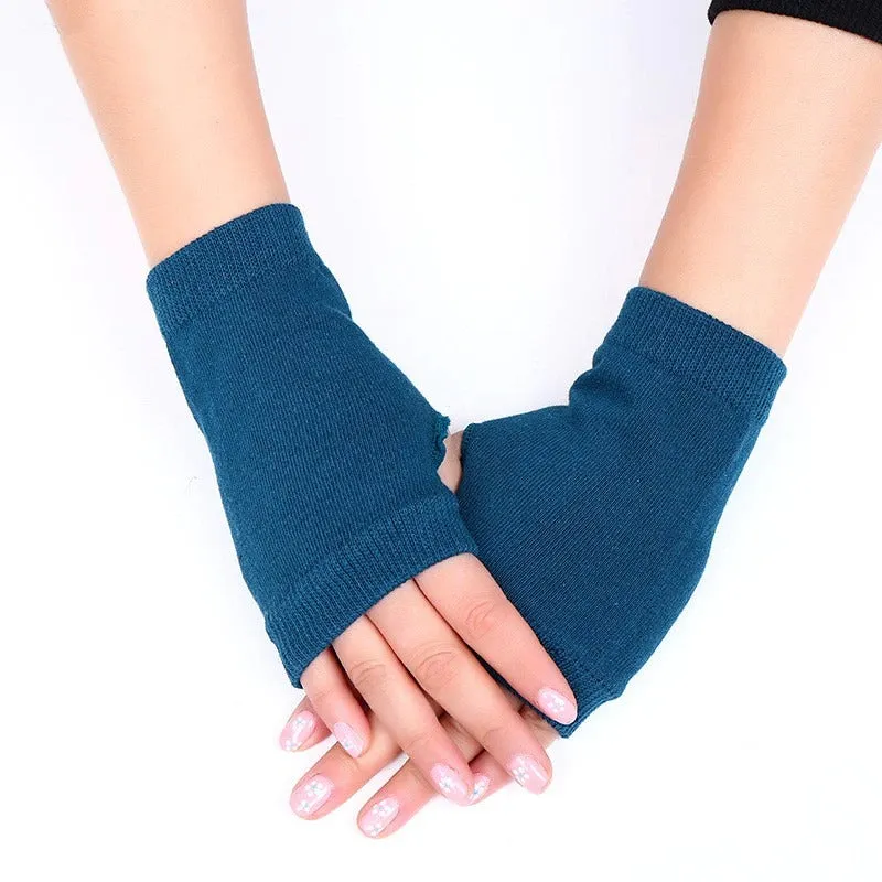 Soft and Warm Knitted Fingerless Winter Gloves