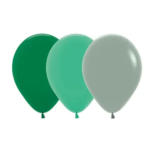 Soft Green Balloons - 12 Pkt