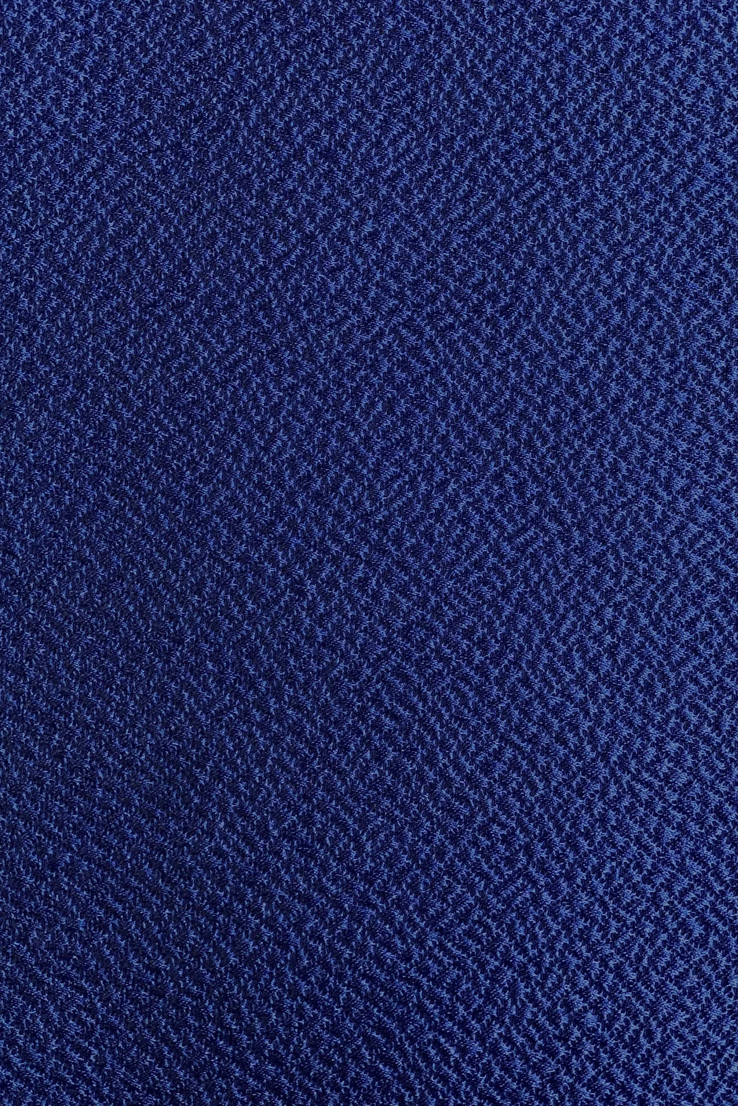 Soft Navy Silk & Wool Hammered Satin