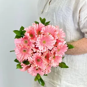 Soft Pink Glamour Gerbera Bouquet