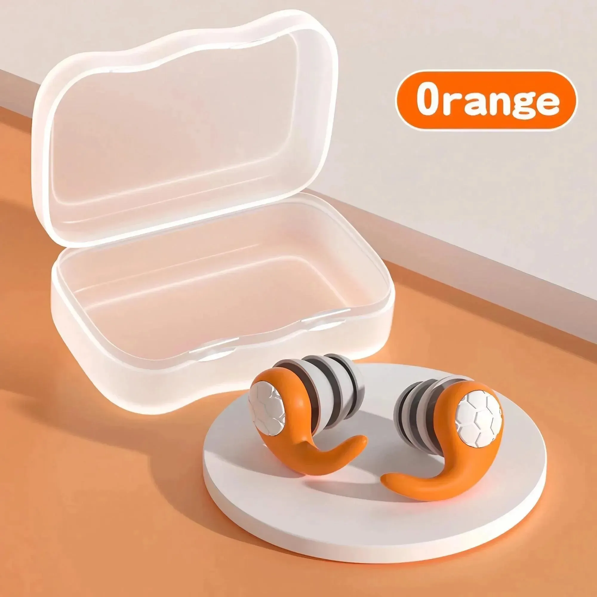 Soft Silicone Noise-Canceling Earplugs - Waterproof, Comfortable Fit for Sleep & Swimming