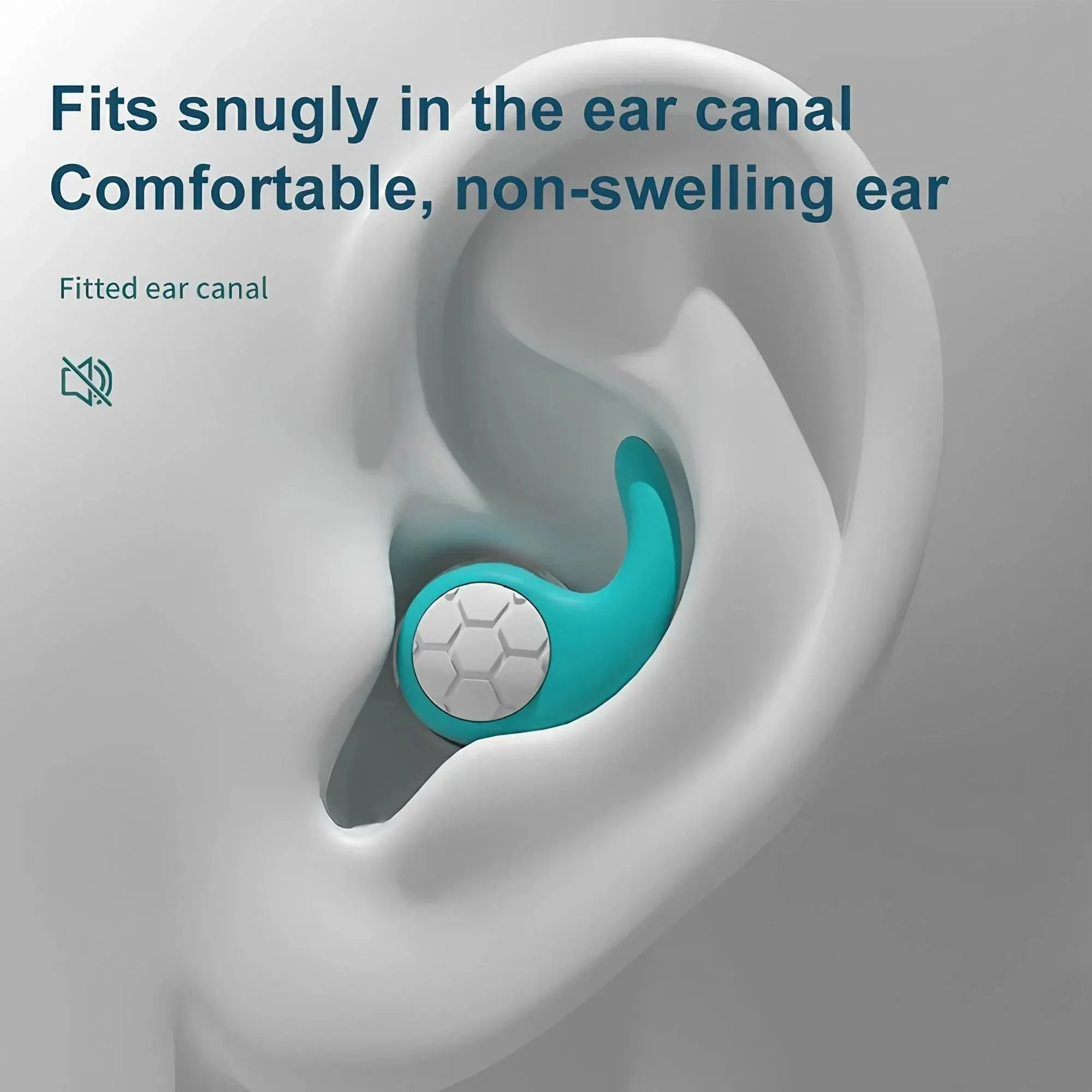 Soft Silicone Noise-Canceling Earplugs - Waterproof, Comfortable Fit for Sleep & Swimming