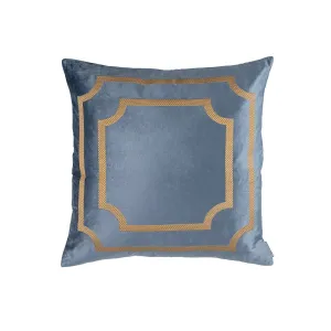 Soho Blue & Gold Antique Pillow by Lili Alessandra