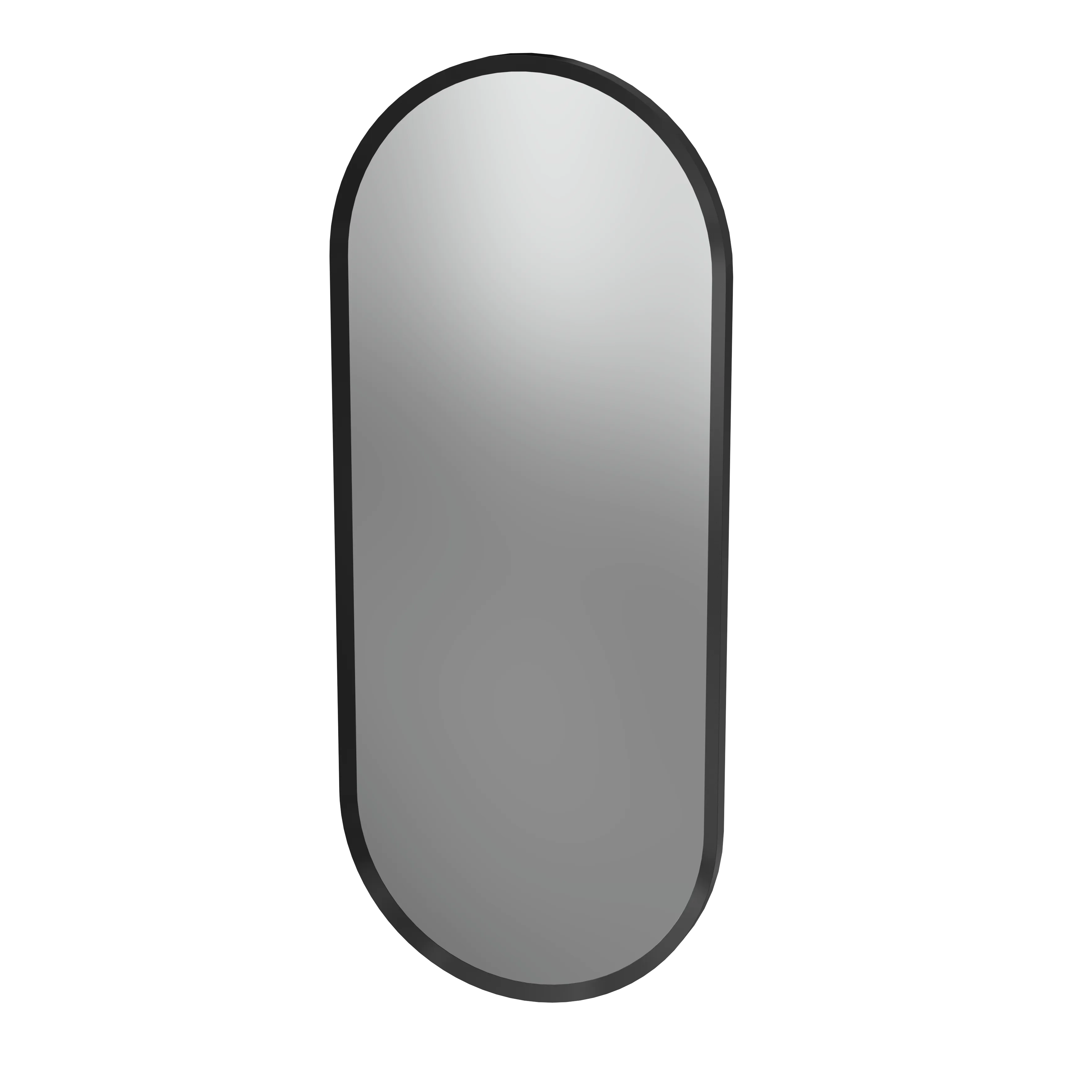 Soji Black 450x1000 Pill Framed Mirror