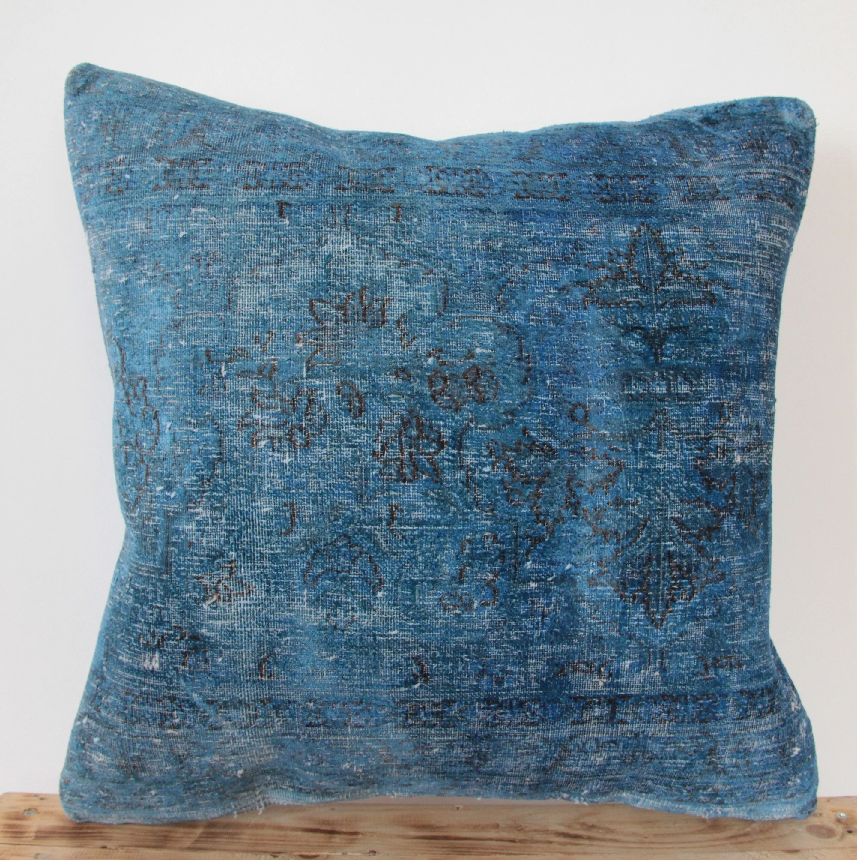 Solana - Blue Bamboo Silk Pillow Cover