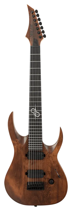 Solar AB2.7AN Electric Guitar - Aged Natural Matte - 7 STRING