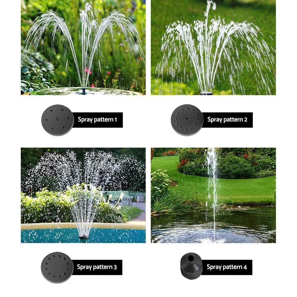 Solar Pond Pump with Battery Kit LED Lights 4.3FT