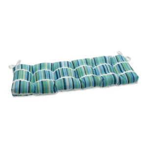 Solar Stripe Azure 56" Blown Bench