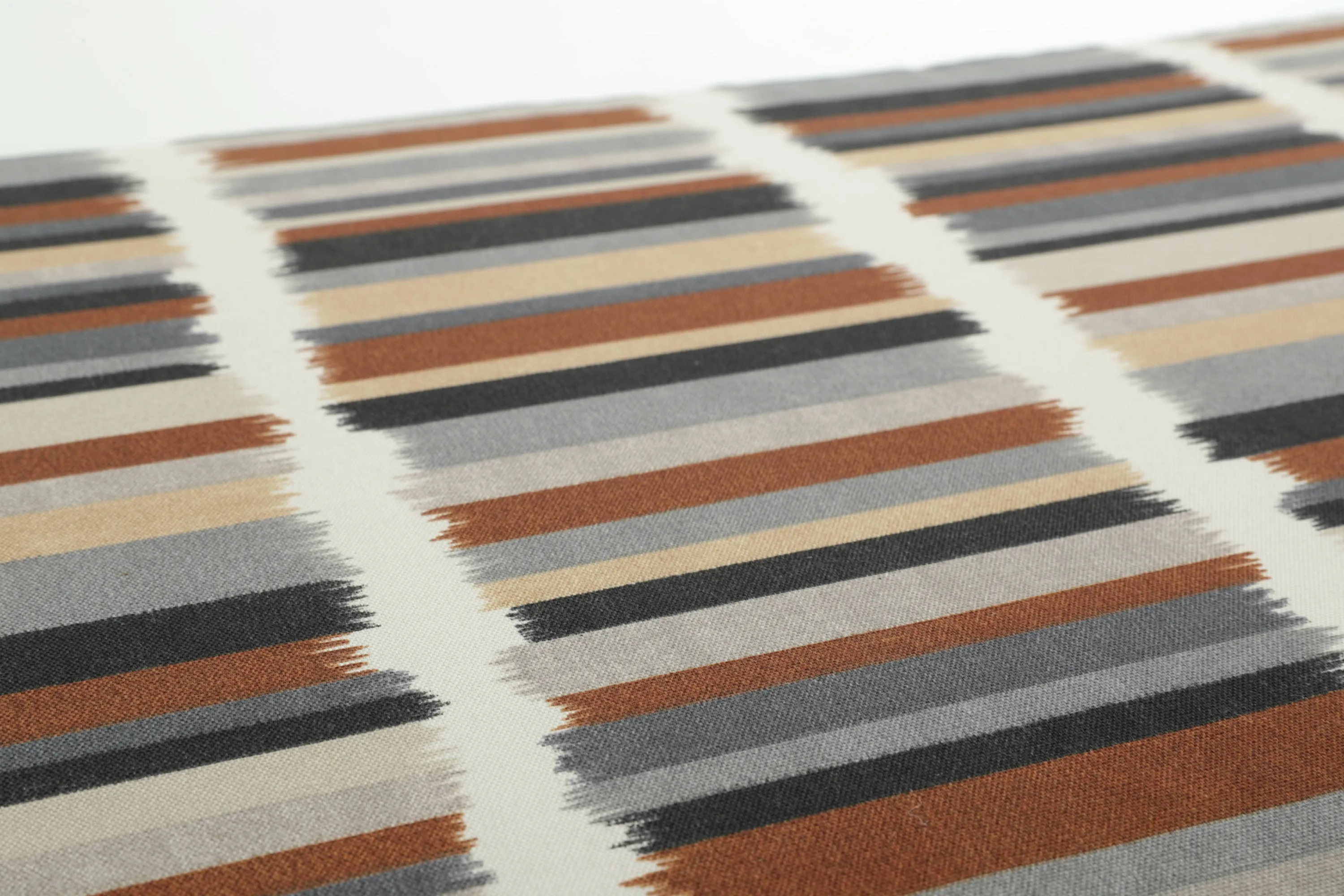 Solar Stripe Ebony Tufted Seat Cushions