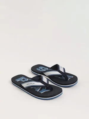 SOLEPLAY Navy Printed Flip-Flop