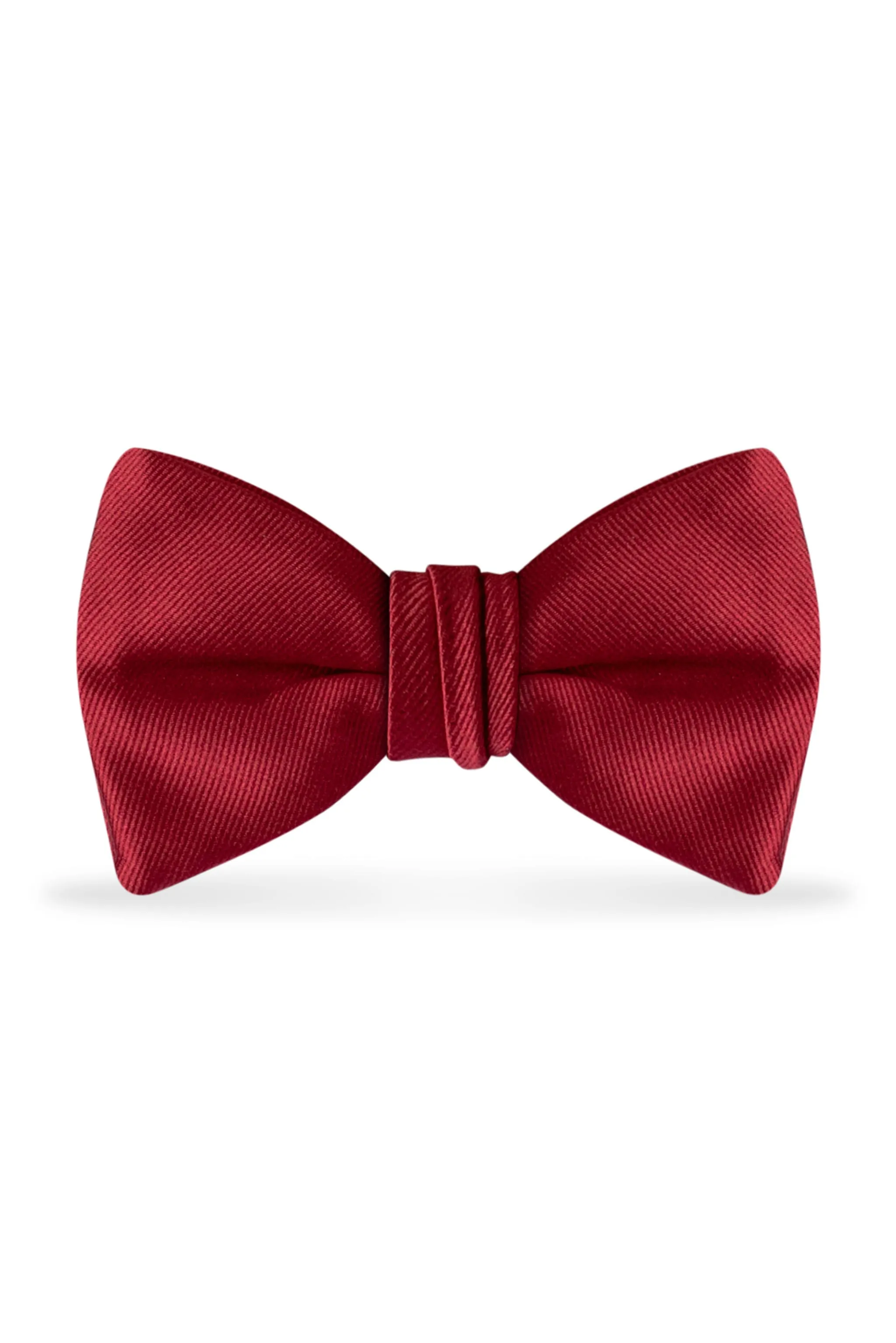 Solid Apple Red Bow Tie