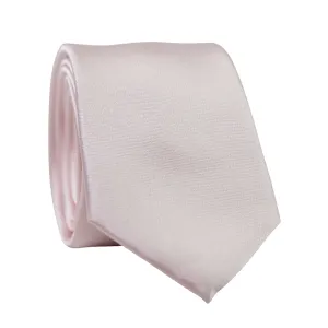 Solid Blush Satin Tie